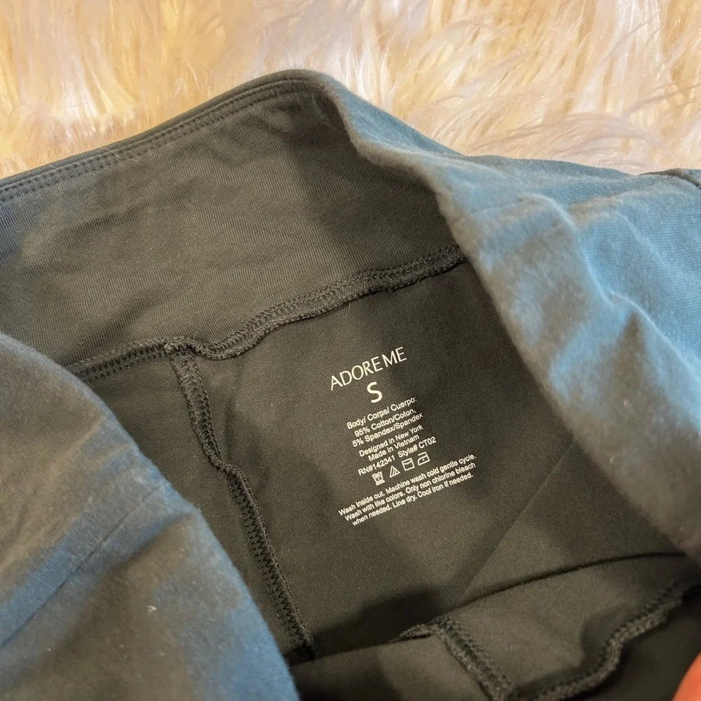 ADORE ME Dark Green‎ Drawstring Leggings Athleisure Pants Womens Size S